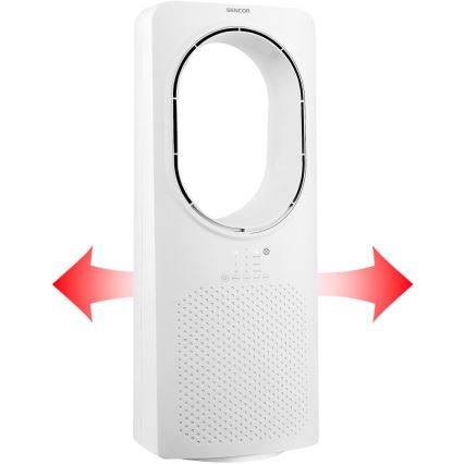 Sencor - Flügelloser Bodenventilator 50W/230V weiß + Fernbedienung