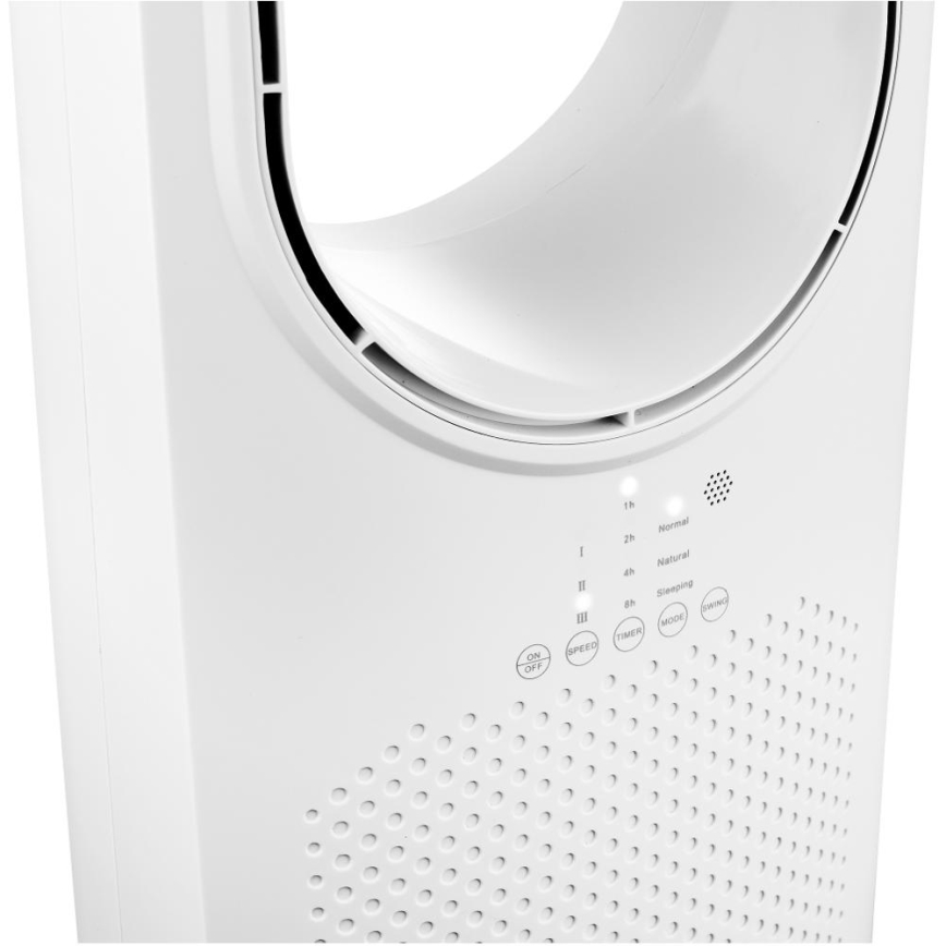 Sencor - Flügelloser Bodenventilator 50W/230V weiß + Fernbedienung