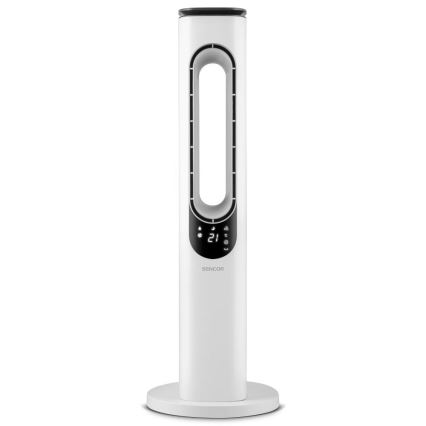 Sencor - Flügelloser Turmventilator 50W/230V weiß + Fernbedienung