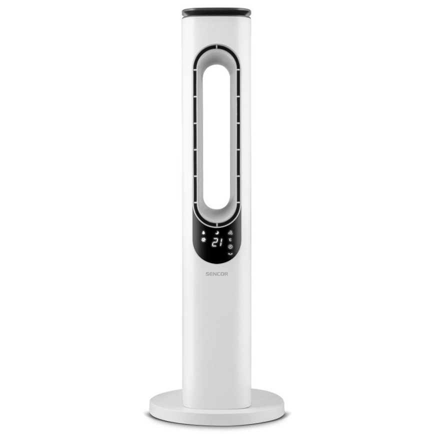 Sencor - Flügelloser Turmventilator 50W/230V weiß + Fernbedienung