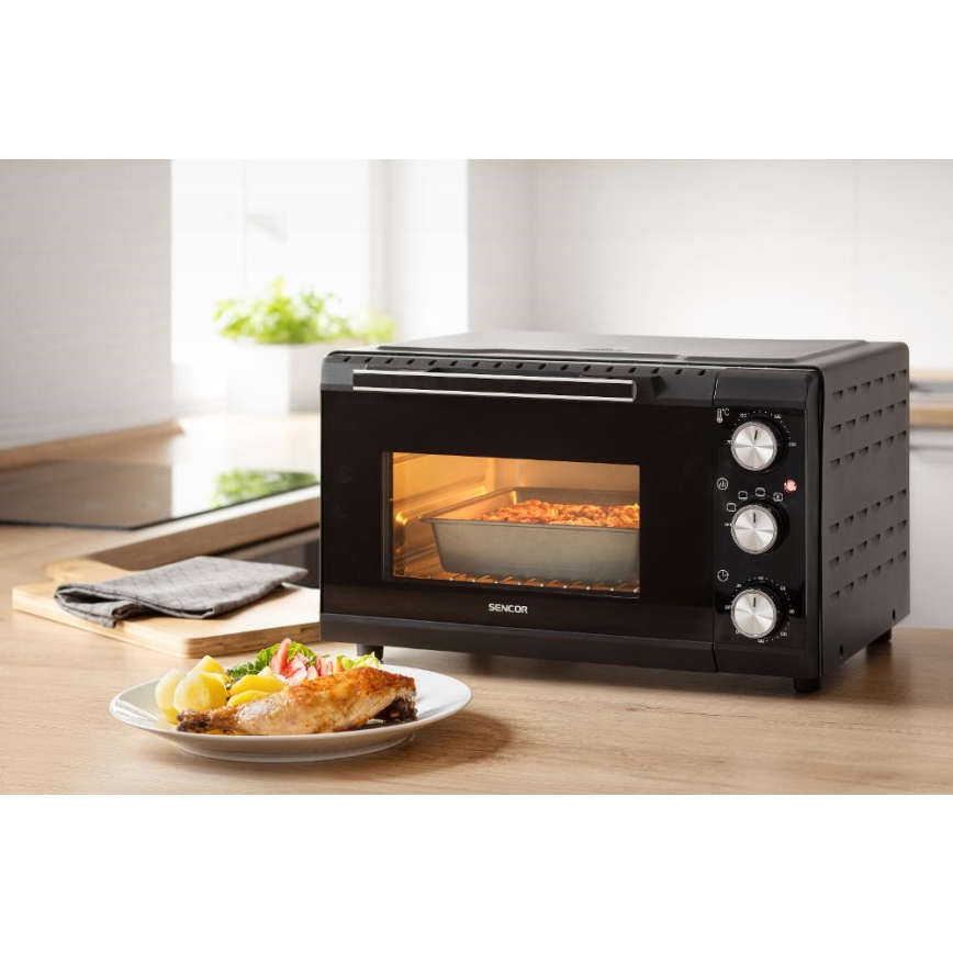 Sencor - Four électrique 20 l 1650W/230V noir