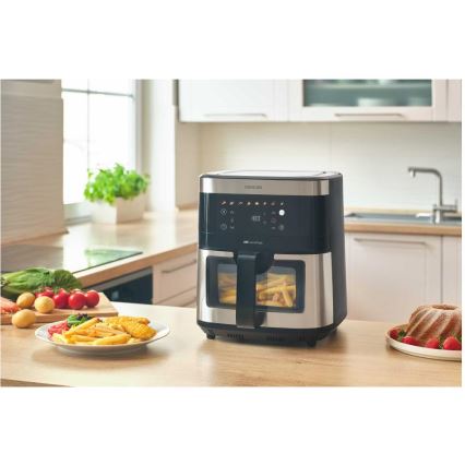 Sencor - Friggitrice ad aria calda 9 l 1700W/230V nero/cromo opaco