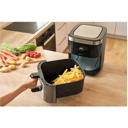 Sencor - Friggitrice ad aria calda 9 l 1700W/230V nero/cromo opaco