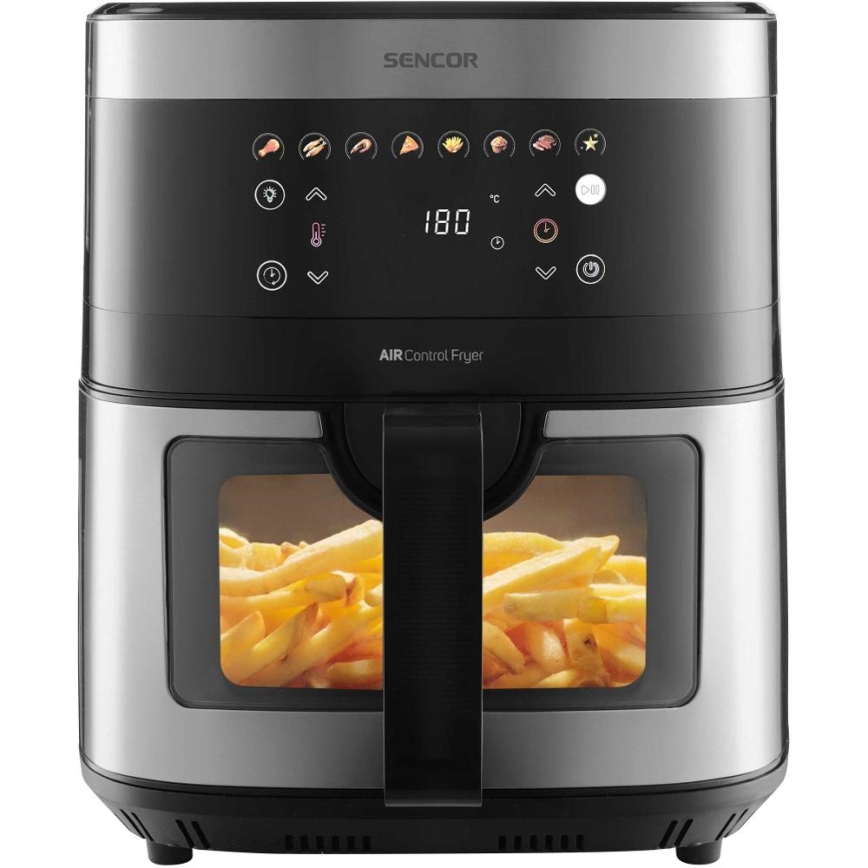 Sencor - Friggitrice ad aria calda 9 l 1700W/230V nero/cromo opaco