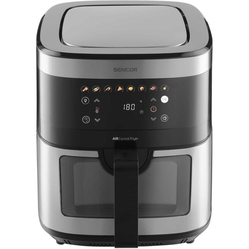 Sencor - Friggitrice ad aria calda 9 l 1700W/230V nero/cromo opaco