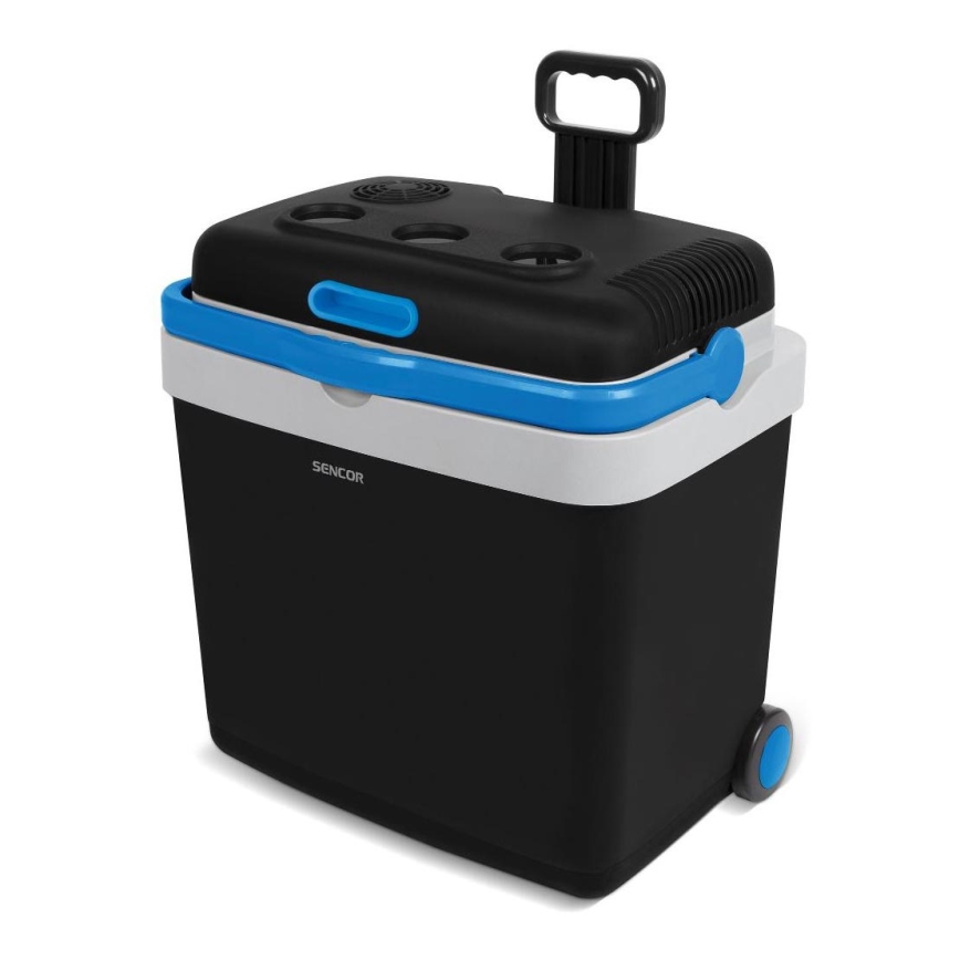 Sencor - Frigorifero portatile per auto 33 l 60W/12V/230V nero