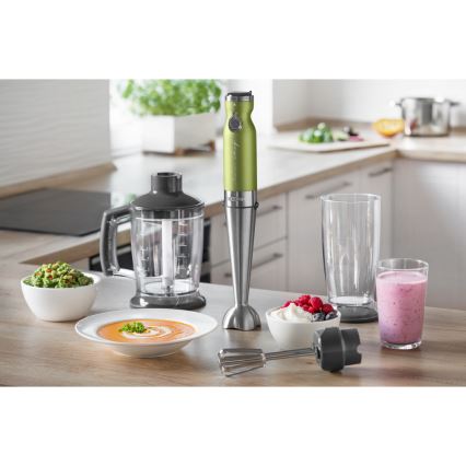 Sencor - Frullatore a immersione 4in1 1200W/230V inox/verde