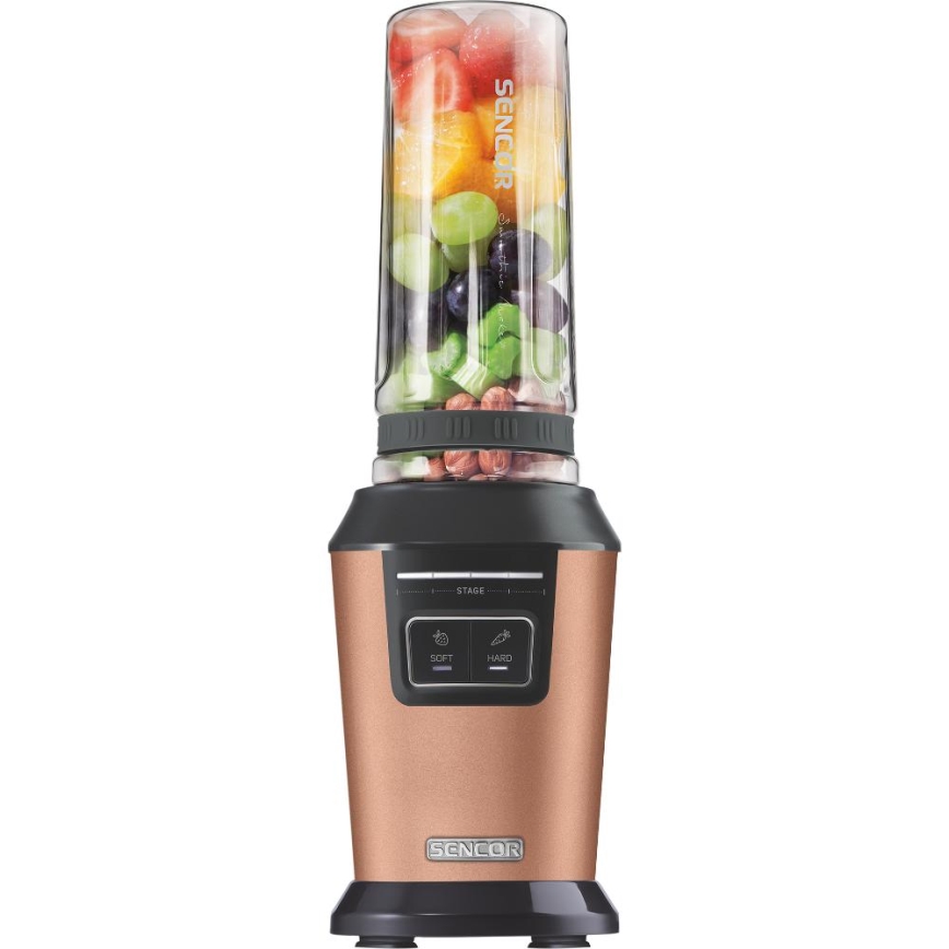 Sencor - Frullatore per smoothie con accessori 800W/230V ramato