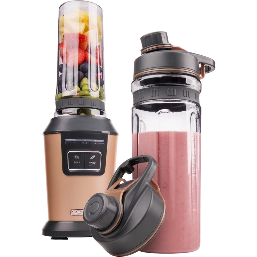 Sencor - Frullatore per smoothie con accessori 800W/230V ramato