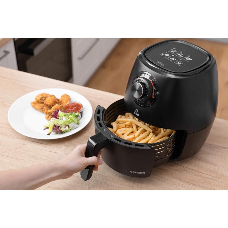 Sencor - Heißluftfritteuse 3,5 l 1300W/230V schwarz