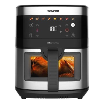 Sencor - Heißluftfritteuse 9 l 1700W/230V schwarz/matt Chrom