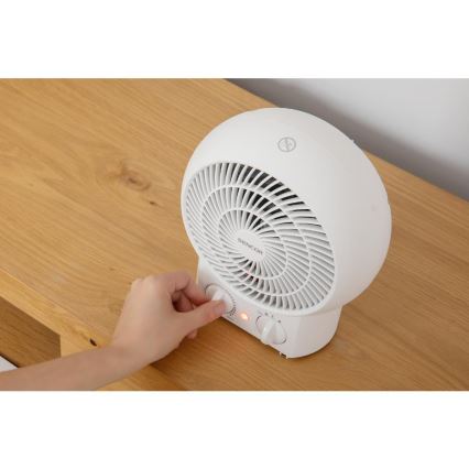 Sencor - Heizlüfter 1200/2000 W, 230 V, weiß