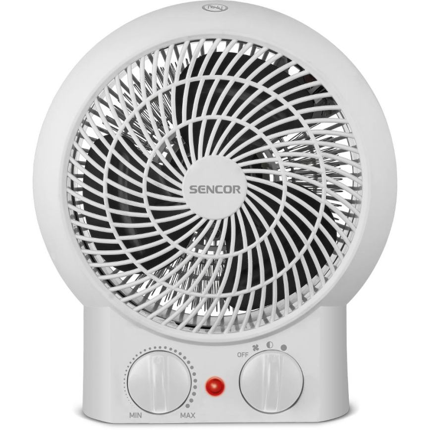 Sencor - Heizlüfter 1200/2000 W, 230 V, weiß