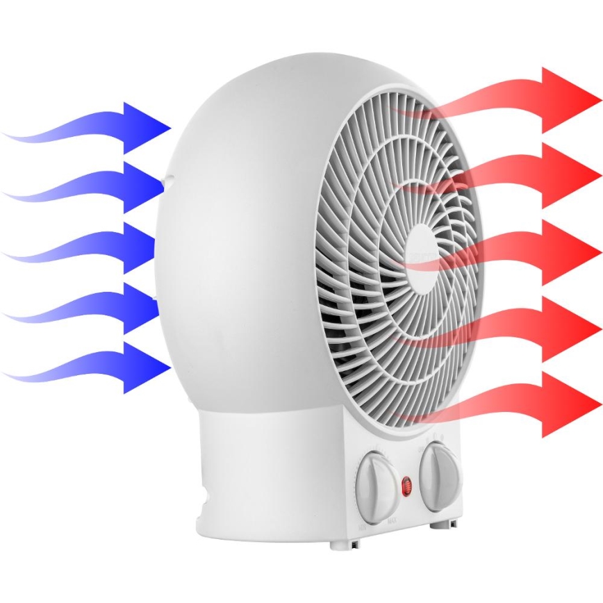 Sencor - Heizlüfter 1200/2000 W, 230 V, weiß