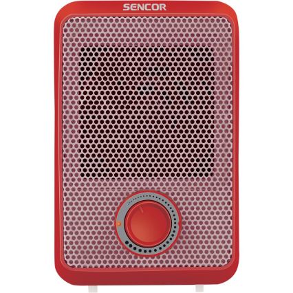 Sencor - Heizlüfter 600 W/230 V rot/weiß