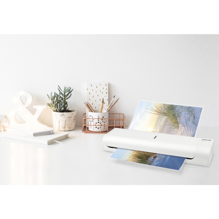 Sencor - Laminateur A4 230V blanc