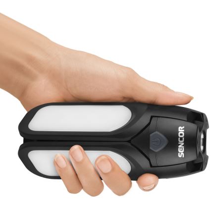 Sencor - Lanterna da campeggio ricaricabile a LED con pannello solare LED/3W/1600 mAh IPX4