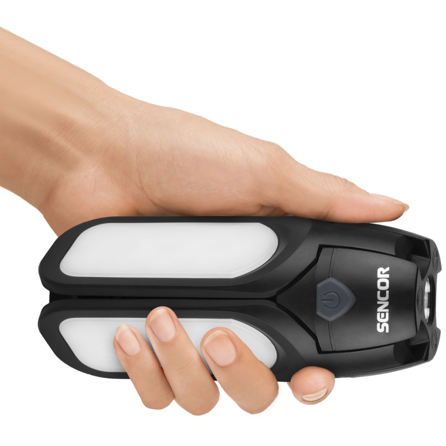 Sencor - Lanterna da campeggio ricaricabile a LED con pannello solare LED/3W/1600 mAh IPX4