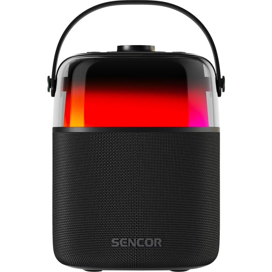 Sencor - LED RGB Altoparlante con microfoni wireless 35W 8000 mAh IPX5 nero
