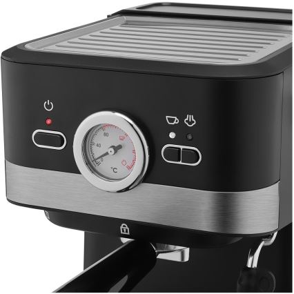 Sencor - Machine à espresso à levier 1050W/230V noir/chrome mat