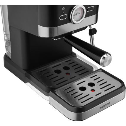 Sencor - Machine à espresso à levier 1050W/230V noir/chrome mat