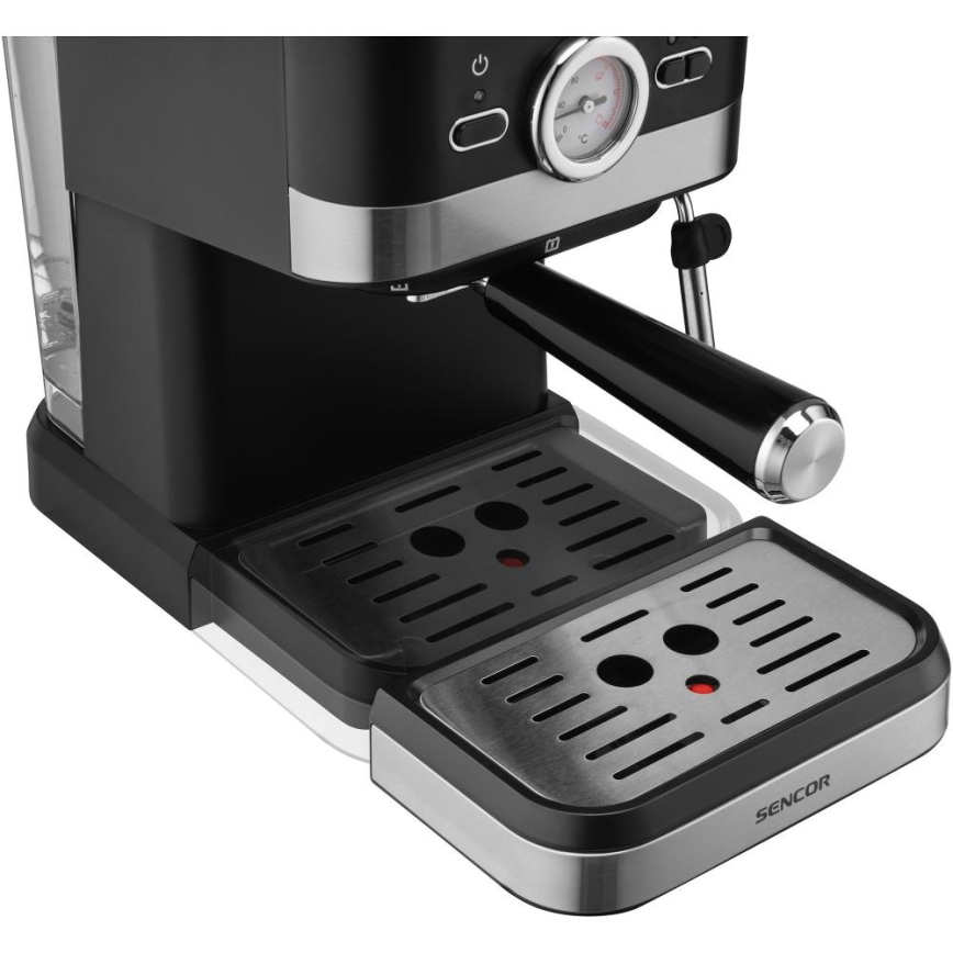 Sencor - Machine à espresso à levier 1050W/230V noir/chrome mat