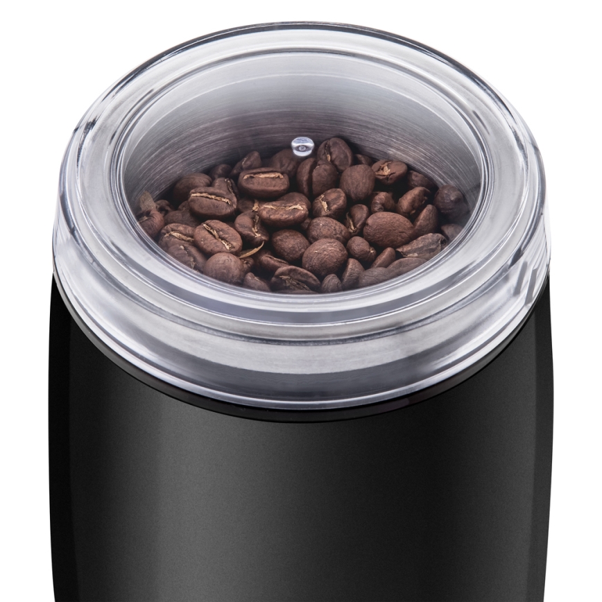 Sencor - Macinacaffè elettrico in grani 60 g 150W/230V nero/cromo opaco