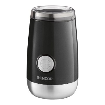 Sencor - Moulin à café à grain électrique 60 g 150W/230V noir/chrome mat