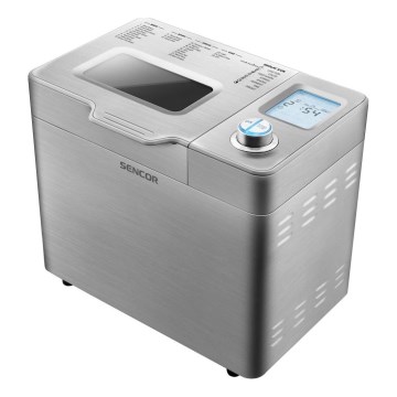 Sencor - Panificatrice domestica 550W/230V cromo opaco