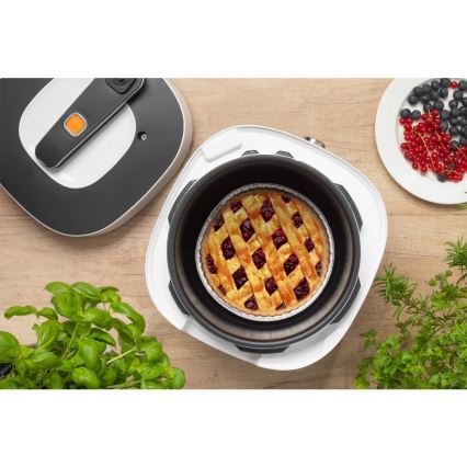Sencor - Pentola a pressione elettrica multifunzione 5,5 l 1000W/230V bianco/nero