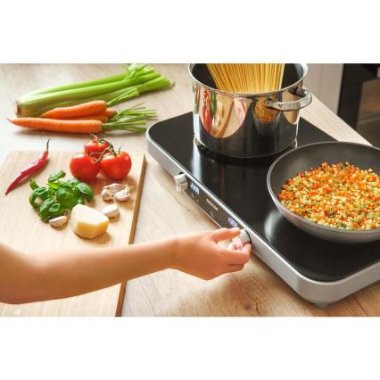 Sencor - Plaque vitrocéramique 2 feux avec écran LCD 3500W/230V