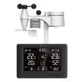Sencor - Professionelle Wetterstation mit farbigem LCD-Display und Alarmfunktion 5V/1xCR2032 + 3xAA