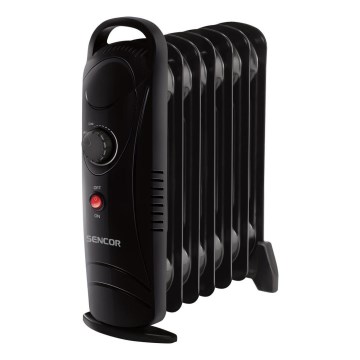 Sencor - Radiateur à huile 7 éléments, 700 W/230 V, noir