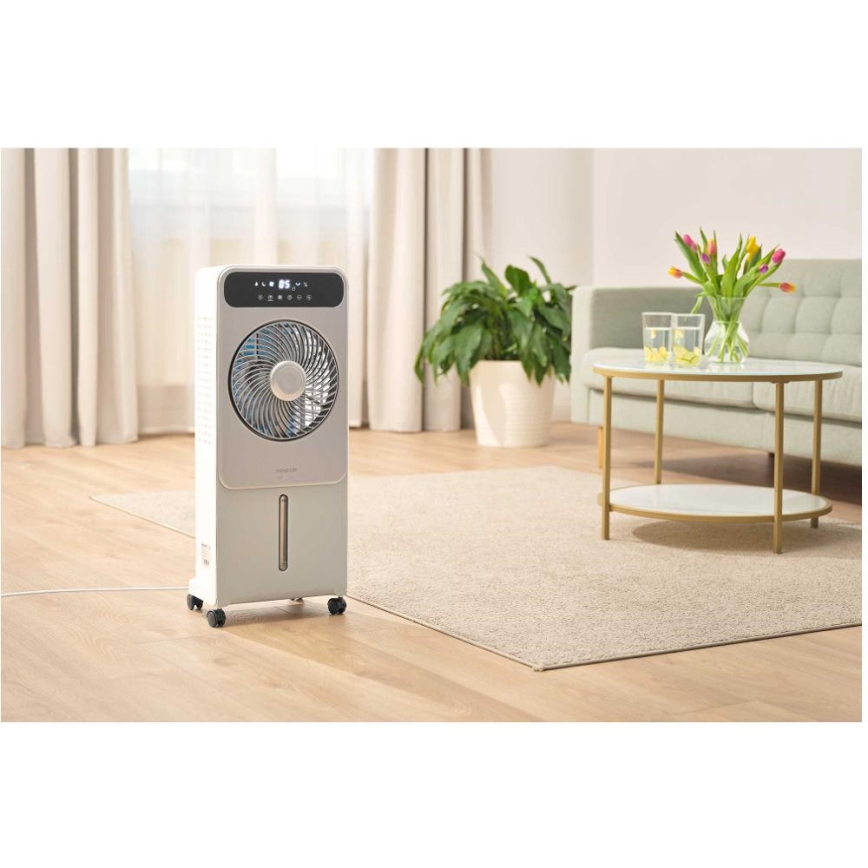 Sencor - Raffreddatore d'aria mobile 28W/230V grigio + telecomando
