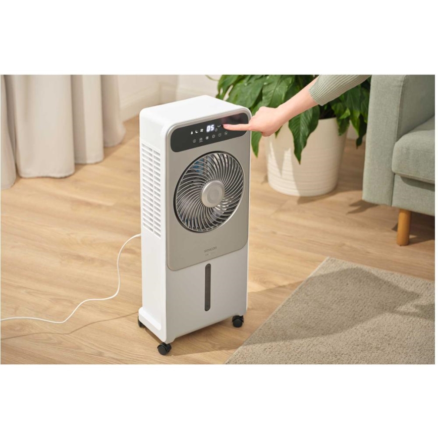 Sencor - Raffreddatore d'aria mobile 28W/230V grigio + telecomando