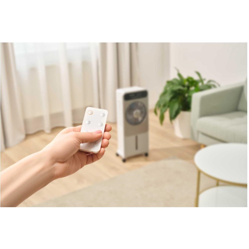 Sencor - Raffreddatore d'aria mobile 28W/230V grigio + telecomando