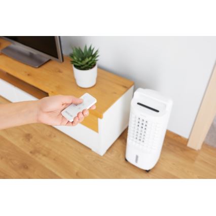 Sencor - Raffreddatore d'aria mobile con display LED 3in1 45W/230V bianco + telecomando