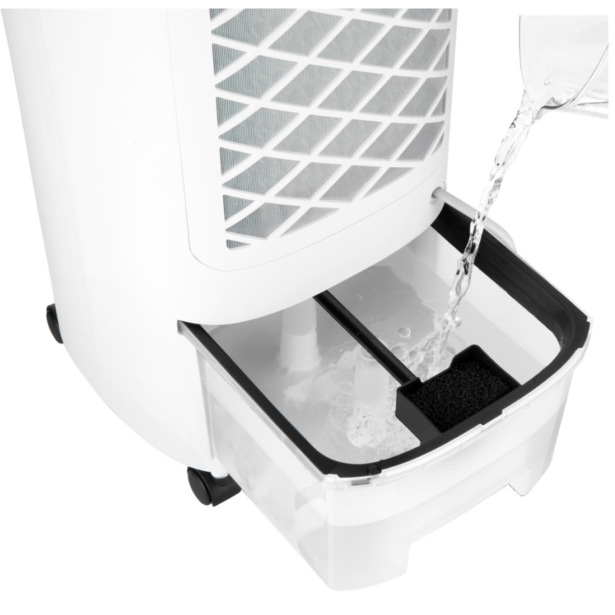 Sencor - Raffreddatore d'aria mobile con display LED 3in1 45W/230V bianco + telecomando
