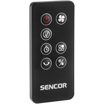 Sencor - Raffrescatore d'aria portatile 3 in 1 110W/230V argento/nero con telecomando