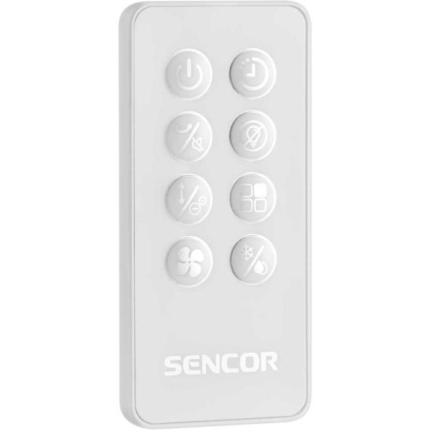 Sencor - Rafraîchisseur d'air portable connecté 60W/230V Wi-Fi blanc + télécommande