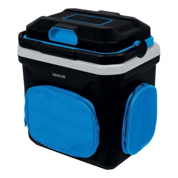 Sencor - Réfrigérateur de voiture portable 24 l 60W/12V/230V noir/bleu