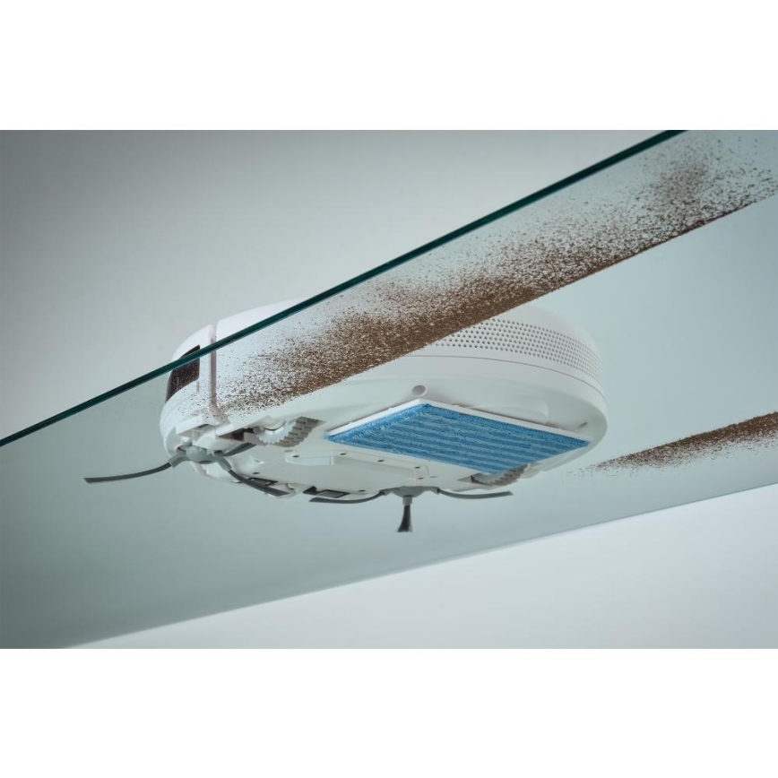 Sencor - Robot aspirapolvere 2 in 1 con funzione mop 18W/1500 mAh bianco + telecomando
