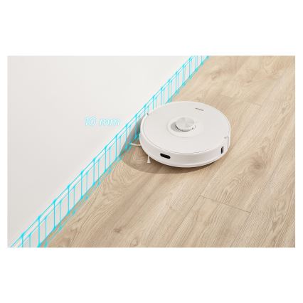 Sencor - Aspirateur robot 2 en 1 (aspiration + lavage) 50W/5000 mAh Wi-Fi blanc + télécommande