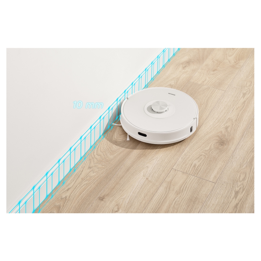 Sencor - Aspirateur robot 2 en 1 (aspiration + lavage) 50W/5000 mAh Wi-Fi blanc + télécommande