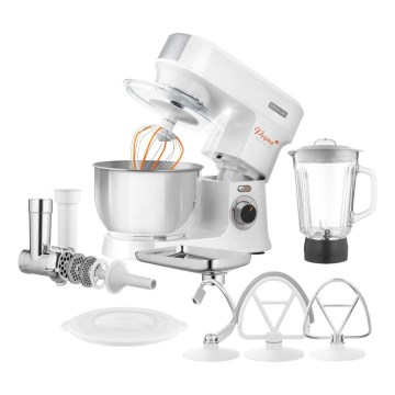 Sencor - Robot da cucina con acciaio inossidabile ciotola 1000W/230V bianco