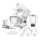 Sencor - Robot da cucina con acciaio inossidabile ciotola 1000W/230V bianco