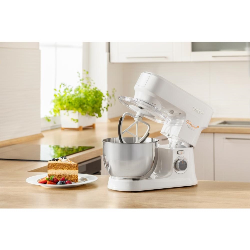 Sencor - Robot da cucina con acciaio inossidabile ciotola 1000W/230V bianco