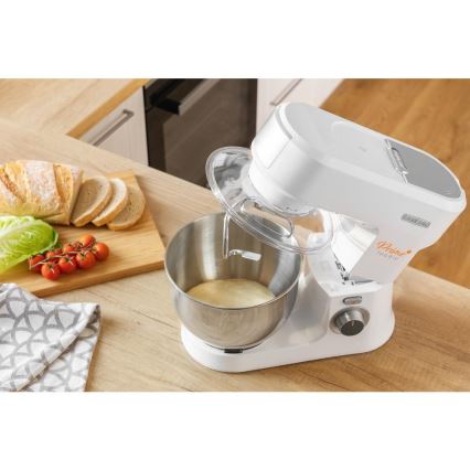 Sencor - Robot da cucina con acciaio inossidabile ciotola 1000W/230V bianco