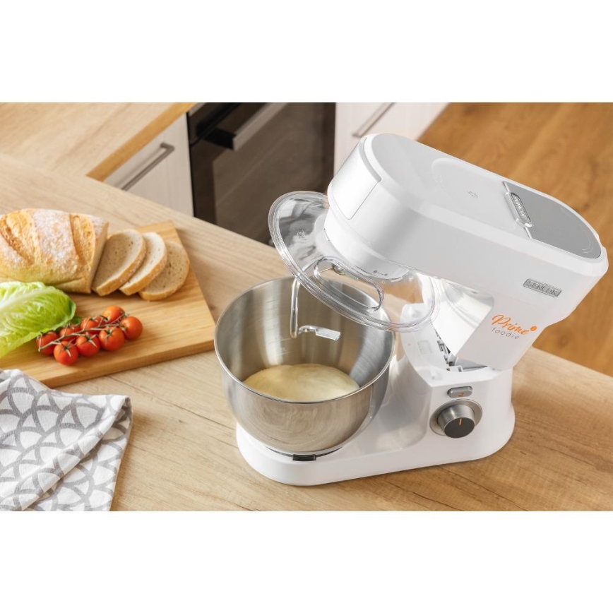 Sencor - Robot da cucina con acciaio inossidabile ciotola 1000W/230V bianco