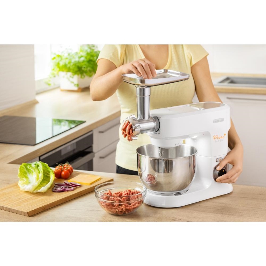 Sencor - Robot da cucina con acciaio inossidabile ciotola 1000W/230V bianco